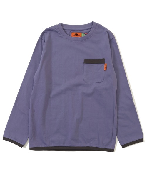 KRIFF MAYER Kid's Collection(クリフメイヤーキッズコレクション)の「【綿100%】楽LUCK-T(パイピング)(Tシャツ/カットソー・キッズ・チャコール/パープル/イエロー/ネイビー/オフホワイト/ブルーグリーン・150/140/170/160/120/130)」の6枚目の写真