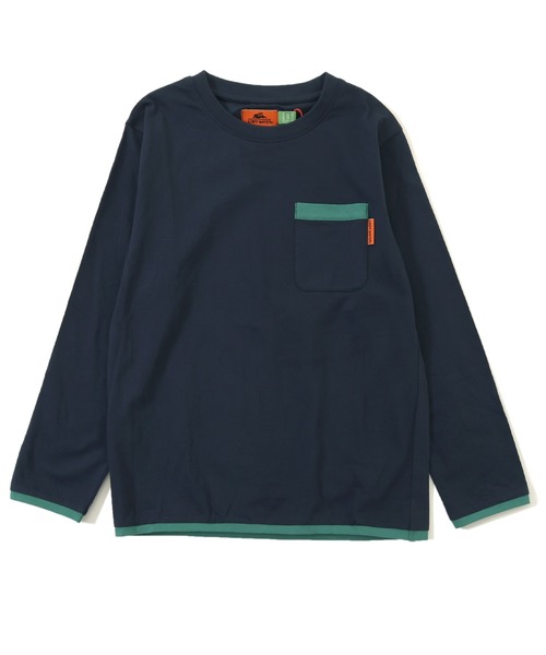 KRIFF MAYER Kid's Collection(クリフメイヤーキッズコレクション)の「【綿100%】楽LUCK-T(パイピング)(Tシャツ/カットソー・キッズ・チャコール/パープル/イエロー/ネイビー/オフホワイト/ブルーグリーン・150/140/170/160/120/130)」の4枚目の写真