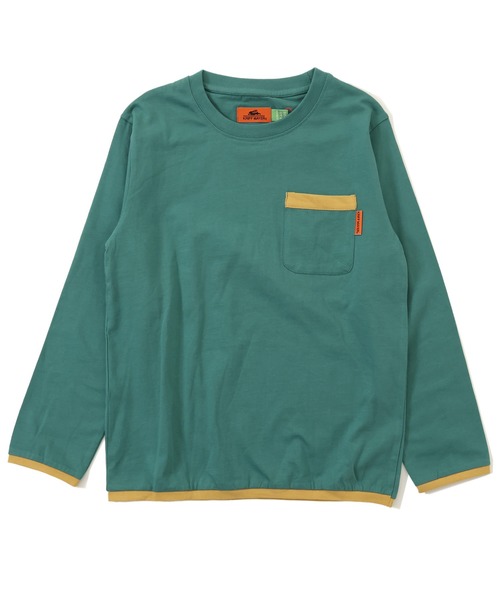 KRIFF MAYER Kid's Collection(クリフメイヤーキッズコレクション)の「【綿100%】楽LUCK-T(パイピング)(Tシャツ/カットソー・キッズ・チャコール/パープル/イエロー/ネイビー/オフホワイト/ブルーグリーン・150/140/170/160/120/130)」の5枚目の写真