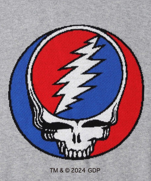 Right-on(ライトオン)の「【別注】バンドダブルジャカードニット(ニット/セーター・メンズ・グレー/ブラック・M/L/XL)」の7枚目の写真