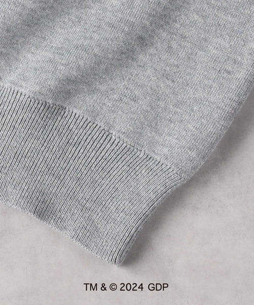 Right-on(ライトオン)の「【別注】バンドダブルジャカードニット(ニット/セーター・メンズ・グレー/ブラック・M/L/XL)」の10枚目の写真