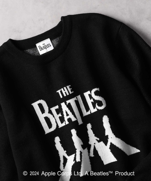 Right-on(ライトオン)の「【別注】バンドダブルジャカードニット(ニット/セーター・メンズ・グレー/ブラック・M/L/XL)」の4枚目の写真