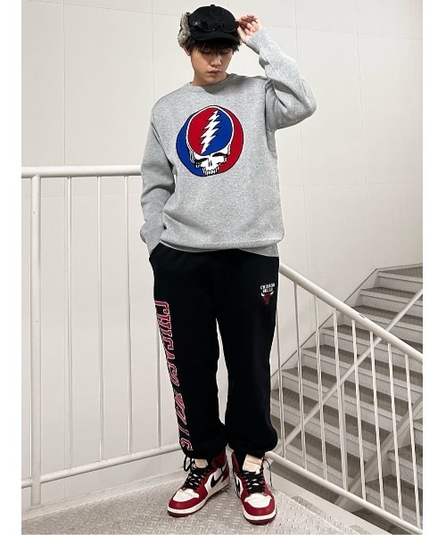 Right-on(ライトオン)の「【別注】バンドダブルジャカードニット(ニット/セーター・メンズ・グレー/ブラック・M/L/XL)」の21枚目の写真