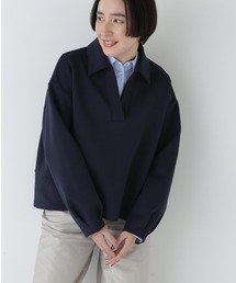 human woman | ◆ストレッチダンボールスキッパープルオーバー(Tシャツ/カットソー)