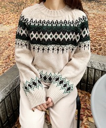 LE MORE | ノルディックニットプルオーバー(ニット/セーター)