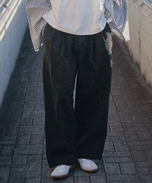 MDR（エムディアール）の「【セットアップ対応】『ツータックデニムワイドシルエットパンツ』（デニムパンツ）」