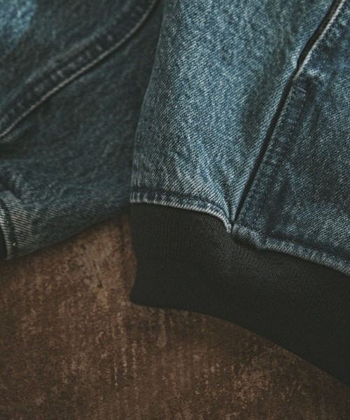 デニムジャケット　リメイク　ブラック　セカンド　オーバーサイズ　古着　weyep Name．(ネーム) 23AWARP REMAKE 1ST DENIM JACKETリメイク
