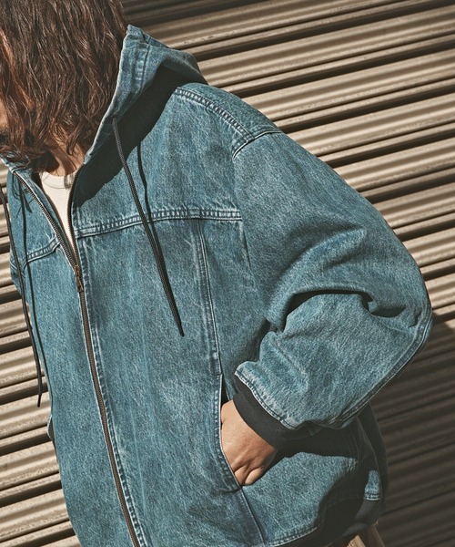 CARVEN ダークデニム ジャケット CIOTA Double Pocket Denim Jacket Dark Blue Damage ( シオタ