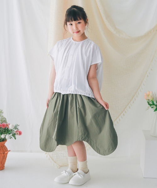 NHT（エヌエイチティー）の「NHT/エヌエイチティー バルーンブラウス（シャツ/ブラウス・キッズ・ラベンダー/ブラック/オフホワイト・160cm/140cm/130cm/120cm/150cm/110cm）」の5枚目の写真