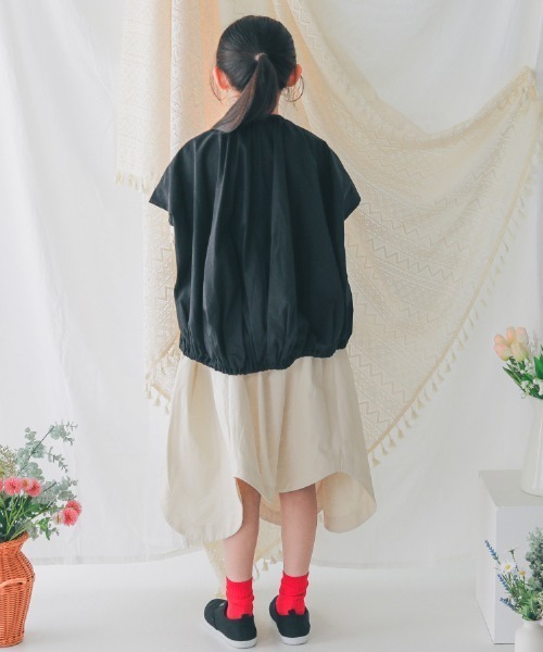 NHT（エヌエイチティー）の「NHT/エヌエイチティー バルーンブラウス（シャツ/ブラウス・キッズ・ラベンダー/ブラック/オフホワイト・160cm/140cm/130cm/120cm/150cm/110cm）」の9枚目の写真