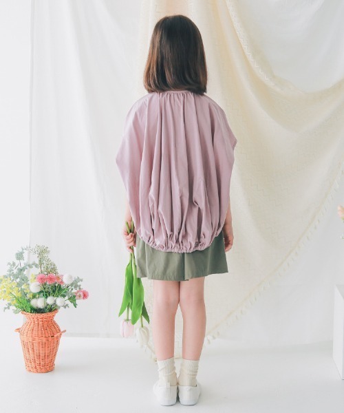 NHT（エヌエイチティー）の「NHT/エヌエイチティー バルーンブラウス（シャツ/ブラウス・キッズ・ラベンダー/ブラック/オフホワイト・160cm/140cm/130cm/120cm/150cm/110cm）」の13枚目の写真