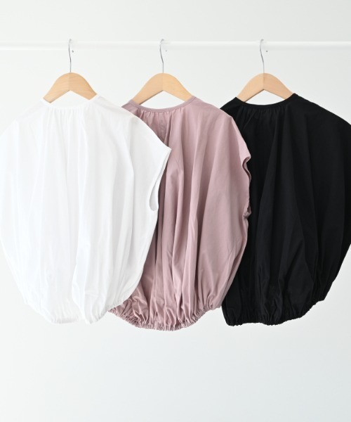 NHT（エヌエイチティー）の「NHT/エヌエイチティー バルーンブラウス（シャツ/ブラウス・キッズ・ラベンダー/ブラック/オフホワイト・160cm/140cm/130cm/120cm/150cm/110cm）」の15枚目の写真