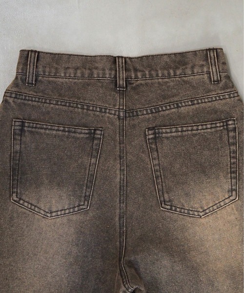 tiptop（ティップトップ）の「【ZOZO限定アイテム/サイズ展開あり】ウエスト調整ボタン付きワイドパンツ（デニムパンツ・レディース・ブラック/ブルー・S/M）」の16枚目の写真