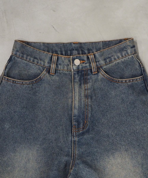 tiptop（ティップトップ）の「【ZOZO限定アイテム/サイズ展開あり】ウエスト調整ボタン付きワイドパンツ（デニムパンツ・レディース・ブラック/ブルー・S/M）」の13枚目の写真