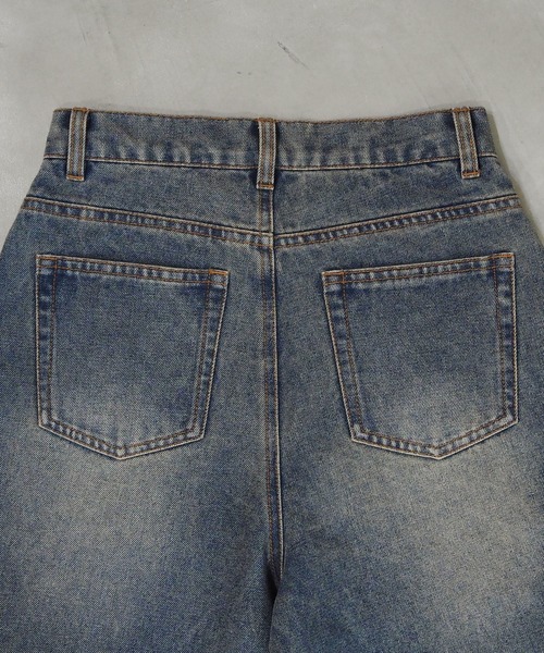 tiptop（ティップトップ）の「【ZOZO限定アイテム/サイズ展開あり】ウエスト調整ボタン付きワイドパンツ（デニムパンツ・レディース・ブラック/ブルー・S/M）」の12枚目の写真