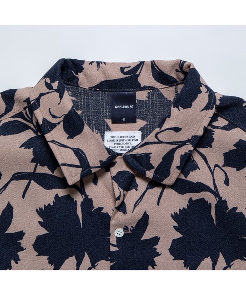APPLEBUM 半袖シャツ 植物柄 黒 楽天市場】APPLEBUM アップルバム 