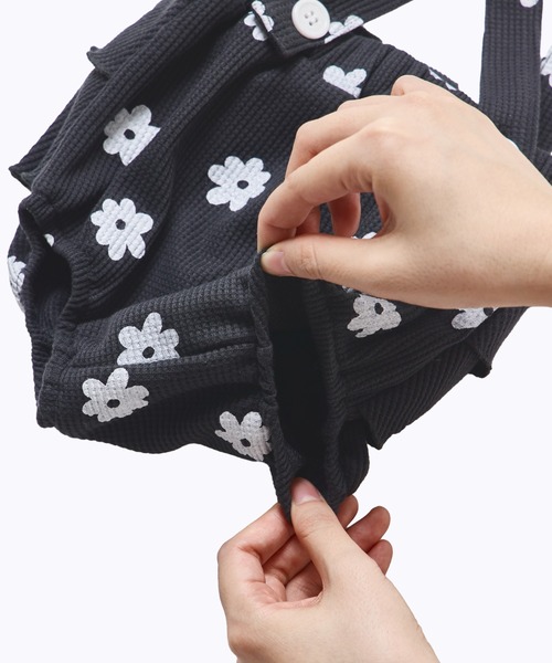 pairmanon（ペアマノン）の「【リンクコーデ】【さらっとワッフル】【ベビー】バックフリル サスペンダー付きブルマ（その他ベビーウェア・キッズ・ベージュ系その他/グリーン系その他/モカ/ブラック系その他・80/70）」の21枚目の写真