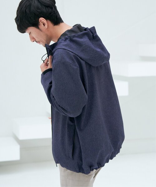 ikka(イッカ)の「撥水メランジマウンテンパーカー(マウンテンパーカー・メンズ・ネイビー/ライム/ブラック・M/L/XL/S)」の6枚目の写真