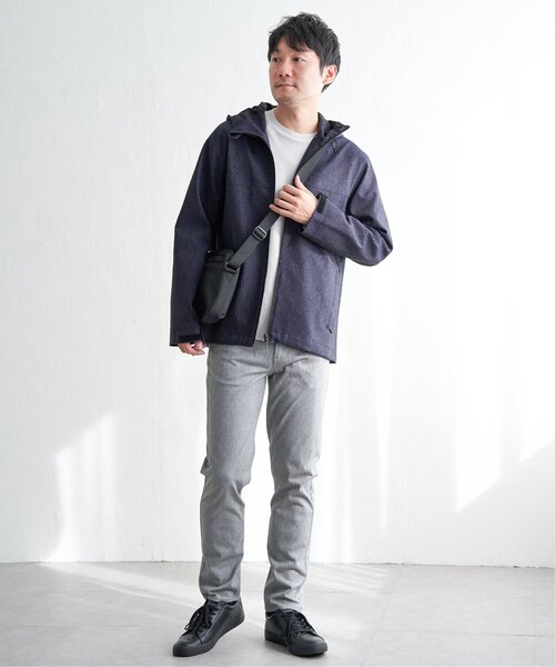 ikka(イッカ)の「撥水メランジマウンテンパーカー(マウンテンパーカー・メンズ・ネイビー/ライム/ブラック・M/L/XL/S)」の12枚目の写真
