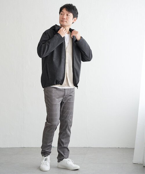 ikka(イッカ)の「撥水メランジマウンテンパーカー(マウンテンパーカー・メンズ・ネイビー/ライム/ブラック・M/L/XL/S)」の15枚目の写真