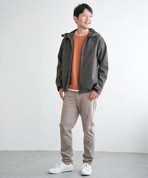 ikka(イッカ)の「撥水メランジマウンテンパーカー(マウンテンパーカー・メンズ・ネイビー/ライム/ブラック・M/L/XL/S)」の17枚目の写真