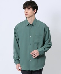 m.f.editorial | シャツ メンズ 長袖 ストレッチ レギュラーカラー ゆったり オーバーサイズ (シャツ/ブラウス)