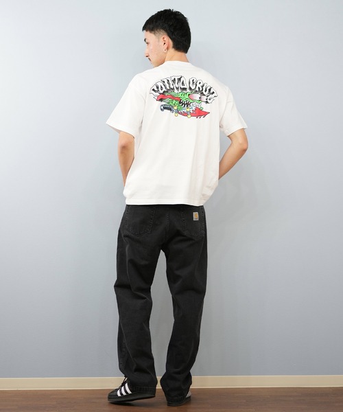 SANTA CRUZ（サンタクルーズ）の「【ムラサキスポーツ限定】SANTACRUZ/サンタクルーズ 半袖Tシャツ バックプリント 502252404（Tシャツ/カットソー・メンズ・ホワイト/オレンジ/ブラック・L/M/XL）」の6枚目の写真
