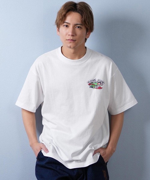 SANTA CRUZ（サンタクルーズ）の「【ムラサキスポーツ限定】SANTACRUZ/サンタクルーズ 半袖Tシャツ バックプリント 502252404（Tシャツ/カットソー・メンズ・ホワイト/オレンジ/ブラック・L/M/XL）」の14枚目の写真