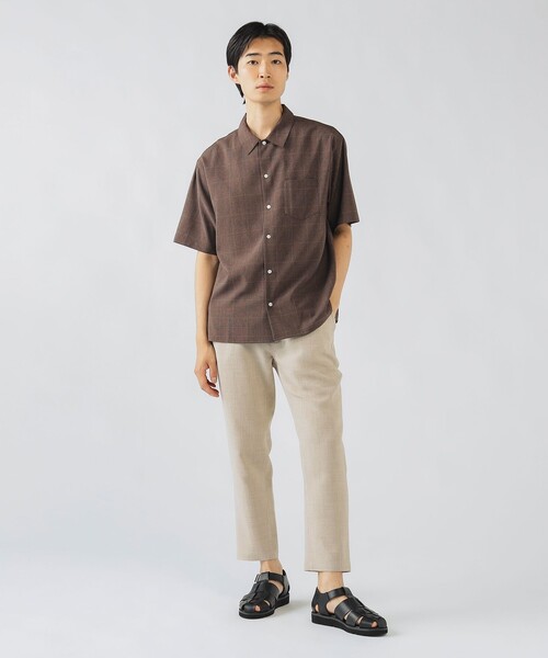 BEAMS HEART（ビームスハート）の「アンクル メランジ テーパード パンツ（その他パンツ・メンズ・ネイビー/ベージュ/カーキ/インディゴブルー・S/M/L/XL）」の18枚目の写真