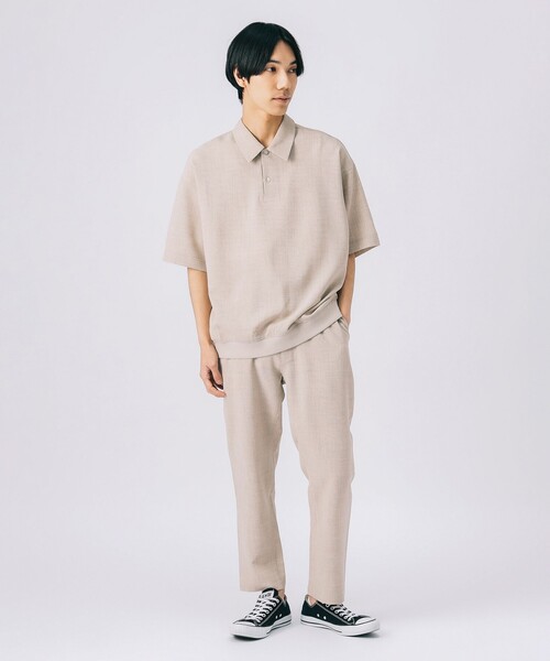 BEAMS HEART（ビームスハート）の「アンクル メランジ テーパード パンツ（その他パンツ・メンズ・ネイビー/ベージュ/カーキ/インディゴブルー・S/M/L/XL）」の14枚目の写真
