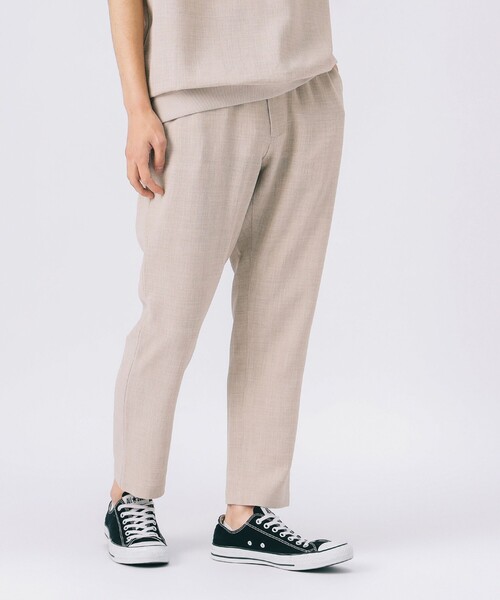 BEAMS HEART（ビームスハート）の「アンクル メランジ テーパード パンツ（その他パンツ・メンズ・ネイビー/ベージュ/カーキ/インディゴブルー・S/M/L/XL）」の12枚目の写真