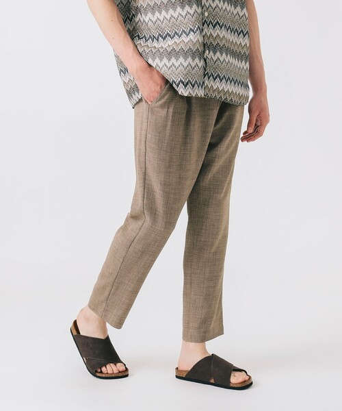 BEAMS HEART（ビームスハート）の「アンクル メランジ テーパード パンツ（その他パンツ・メンズ・ネイビー/ベージュ/カーキ/インディゴブルー・S/M/L/XL）」の22枚目の写真