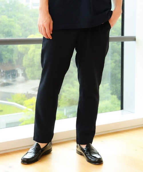 BEAMS HEART（ビームスハート）の「アンクル メランジ テーパード パンツ【吸水速乾】（その他パンツ・メンズ・ネイビー/ベージュ/カーキ/インディゴブルー・S/M/L/XL）」の6枚目の写真