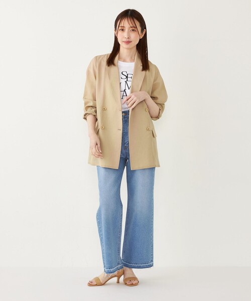SHIPS Colors（シップス カラーズ）の「SHIPS Colors:ルーズ ストレート デニム◇（デニムパンツ・レディース・グレー/ライトブルー・X-SMALL/SMALL/MEDIUM）」の10枚目の写真