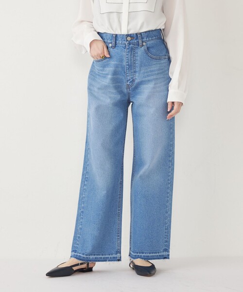 SHIPS Colors（シップス カラーズ）の「SHIPS Colors:ルーズ ストレート デニム◇（デニムパンツ・レディース・グレー/ライトブルー・X-SMALL/SMALL/MEDIUM）」の11枚目の写真