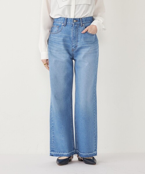 SHIPS Colors（シップス カラーズ）の「SHIPS Colors:ルーズ ストレート デニム◇（デニムパンツ・レディース・グレー/ライトブルー・X-SMALL/SMALL/MEDIUM）」の12枚目の写真