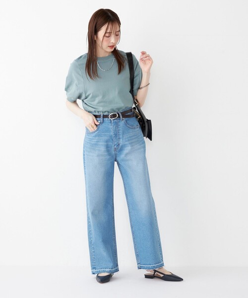 SHIPS Colors（シップス カラーズ）の「SHIPS Colors:ルーズ ストレート デニム◇（デニムパンツ・レディース・グレー/ライトブルー・X-SMALL/SMALL/MEDIUM）」の15枚目の写真