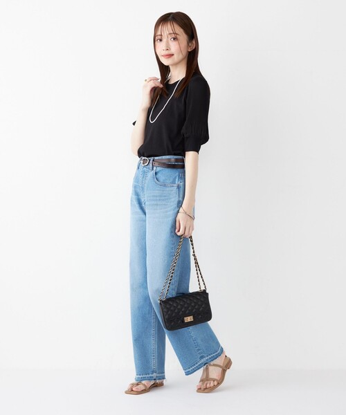 SHIPS Colors（シップス カラーズ）の「SHIPS Colors:ルーズ ストレート デニム◇（デニムパンツ・レディース・グレー/ライトブルー・X-SMALL/SMALL/MEDIUM）」の16枚目の写真