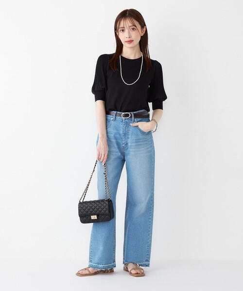 SHIPS Colors（シップス カラーズ）の「SHIPS Colors:ルーズ ストレート デニム◇（デニムパンツ・レディース・グレー/ライトブルー・X-SMALL/SMALL/MEDIUM）」の17枚目の写真