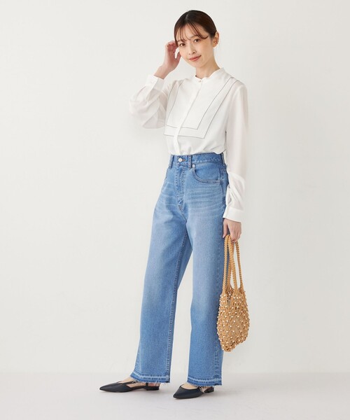 SHIPS Colors（シップス カラーズ）の「SHIPS Colors:ルーズ ストレート デニム◇（デニムパンツ・レディース・グレー/ライトブルー・X-SMALL/SMALL/MEDIUM）」の19枚目の写真