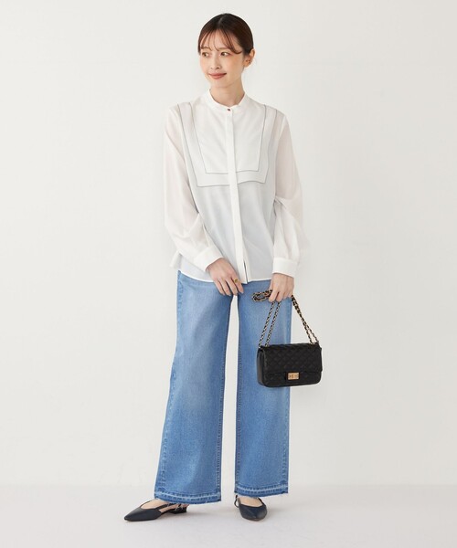 SHIPS Colors（シップス カラーズ）の「SHIPS Colors:ルーズ ストレート デニム◇（デニムパンツ・レディース・グレー/ライトブルー・X-SMALL/SMALL/MEDIUM）」の22枚目の写真