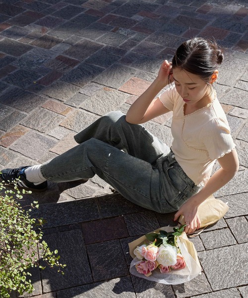 コヒーレンス　アラン　オフホワイト パンツ　デニム　Mサイズ notch.｜カーブデニムパンツ | Rakuten Fashion(楽天