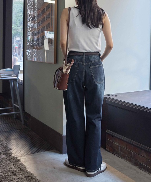 CHAN ME(チャンミ)の「ワイドコクーンデニムパンツ(デニムパンツ・レディース・インディゴブルー/ブルー系その他/ライトブルー・MEDIUM/LARGE/X-LARGE)」の22枚目の写真
