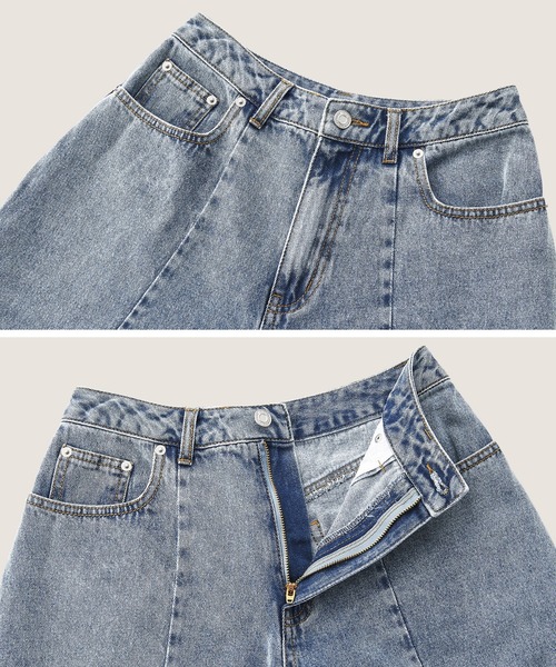デニム・ジーパン Wai Kei star denim pants 5BNY318 KEISUKEYOSHIDA(ケイスケヨシダ) 2024AW ワイドデニムパンツ