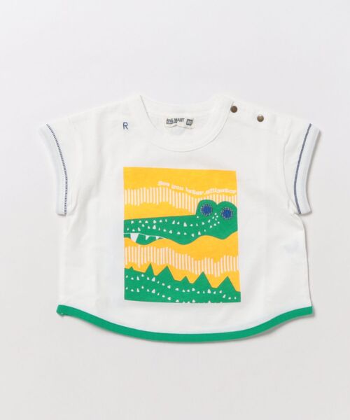 RAGMART(ラグマート)の「動物プリントTシャツ(Tシャツ/カットソー・キッズ・ベージュ/オフホワイト・90cm/95cm/80cm)」の1枚目の写真