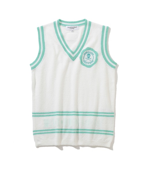 MARK & LONA（マークアンドロナ）の「Stamped Deep Vee Vest | WOMEN（ベスト・レディース・ホワイト・36）」の2枚目の写真