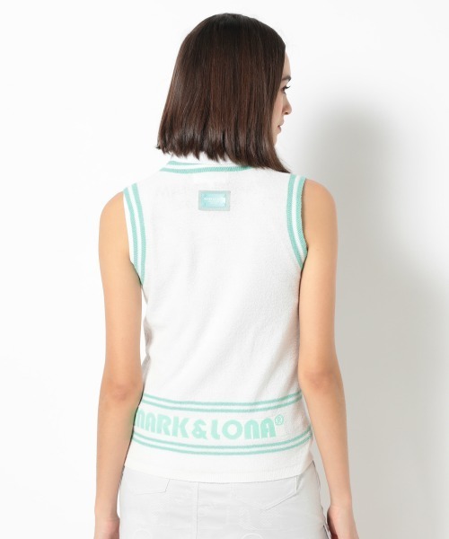 MARK & LONA（マークアンドロナ）の「Stamped Deep Vee Vest | WOMEN（ベスト・レディース・ホワイト・36）」の5枚目の写真