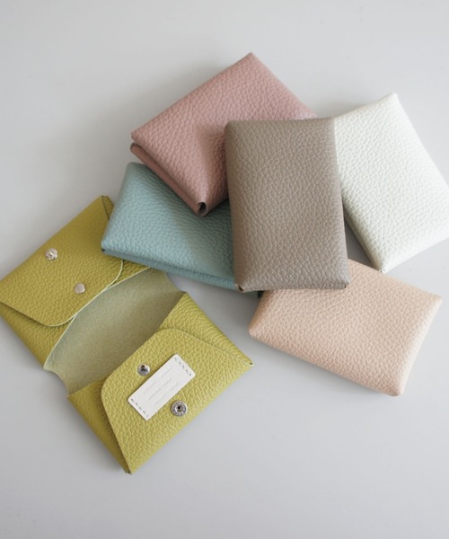 TIDEWAY（タイドウェイ）の「MONTH ITALY LEATHER CARD CASE / 名刺入れ（名刺入れ・レディース・ホワイト/ブラック/レッド/ターコイズブルー/ライム/オレンジ/ブルー/グリーン/ミント/ピンクベージュ/ライトベージュ/グレイッシュベージュ・FREE）」の18枚目の写真