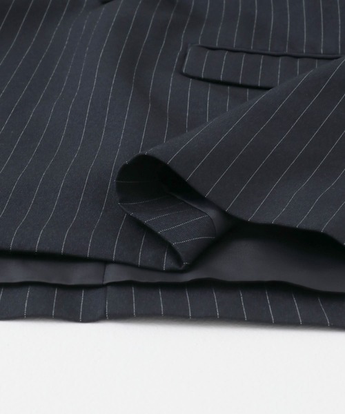 SENSE OF PLACE by URBAN RESEARCH（センスオブプレイスバイアーバンリサーチ）の「『セットアップ対応』ピンストライプルーズテーラードジャケット（その他アウター・メンズ・ネイビー/ブラック・LARGE/MEDIUM）」の19枚目の写真