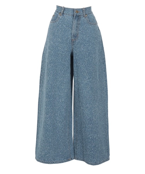 KOBE LETTUCE（コウベレタス）の「ツイードデニムワイドパンツ（デニムパンツ・レディース・ブルー/ライトブルー・PM/M）」の11枚目の写真
